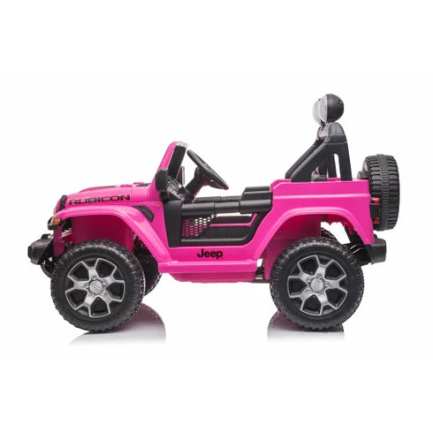 Licensed Jeep Rubicon children's ride on car special Edition - 4WD 12V- Pink